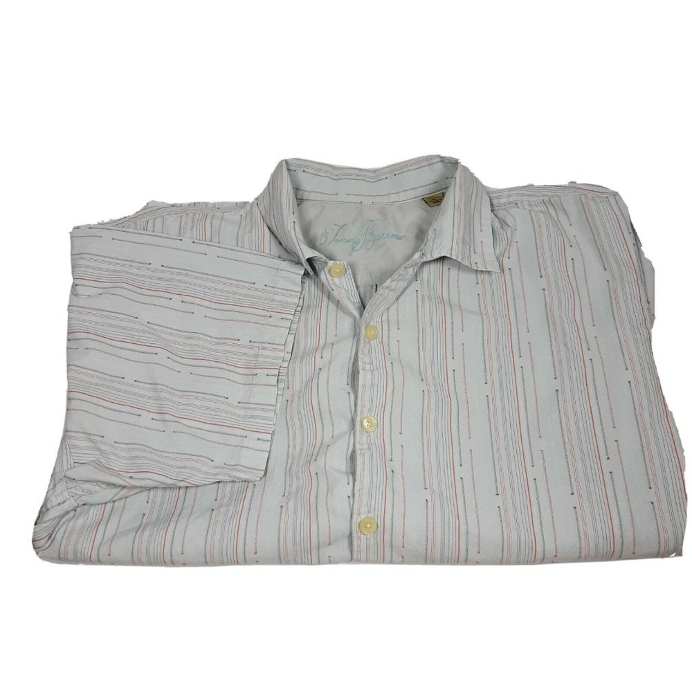 Tommy Bahama Short Sleeve Tropical 100% Silk Shirt
